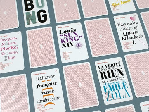 Jeu de 9 familles typographiques - Éditions 205