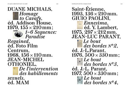 Ce que l'édition fait à l'art - Extraits d'une collection