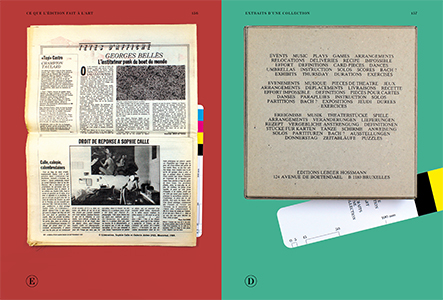 Ce que l'édition fait à l'art - Extraits d'une collection