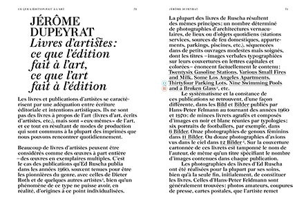 Ce que l'édition fait à l'art - Extraits d'une collection