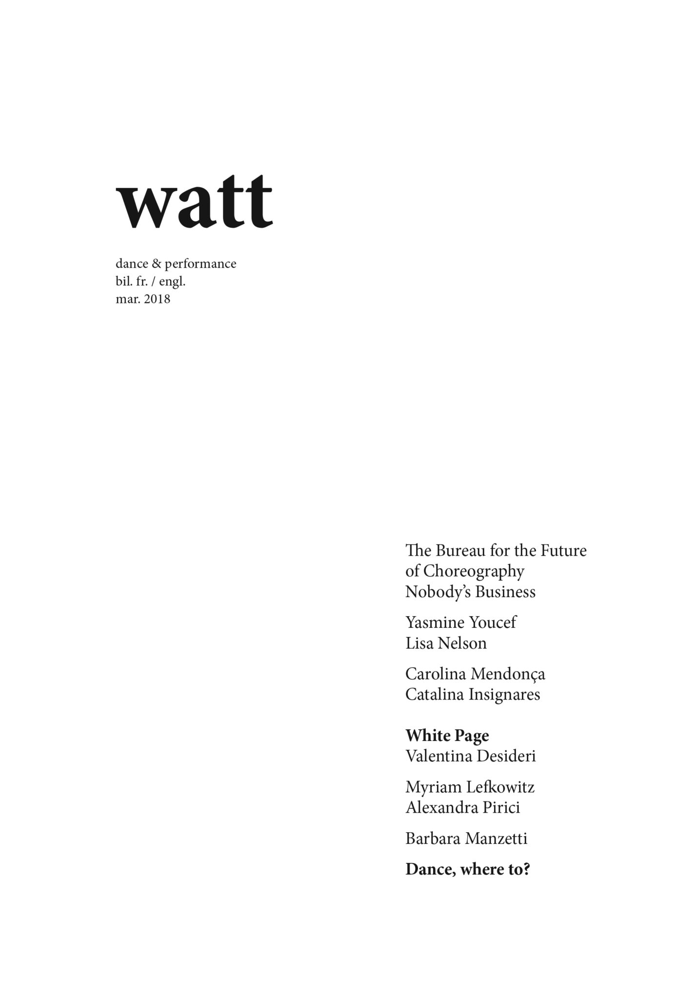 Revue Watt 2