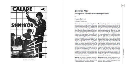 Volume ! n° 13-1 – La scène punk en France