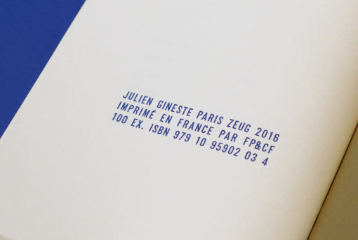 Julien Gineste - Alphabet - Editions Zeug