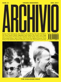 Archivio 01 - The challenge issue