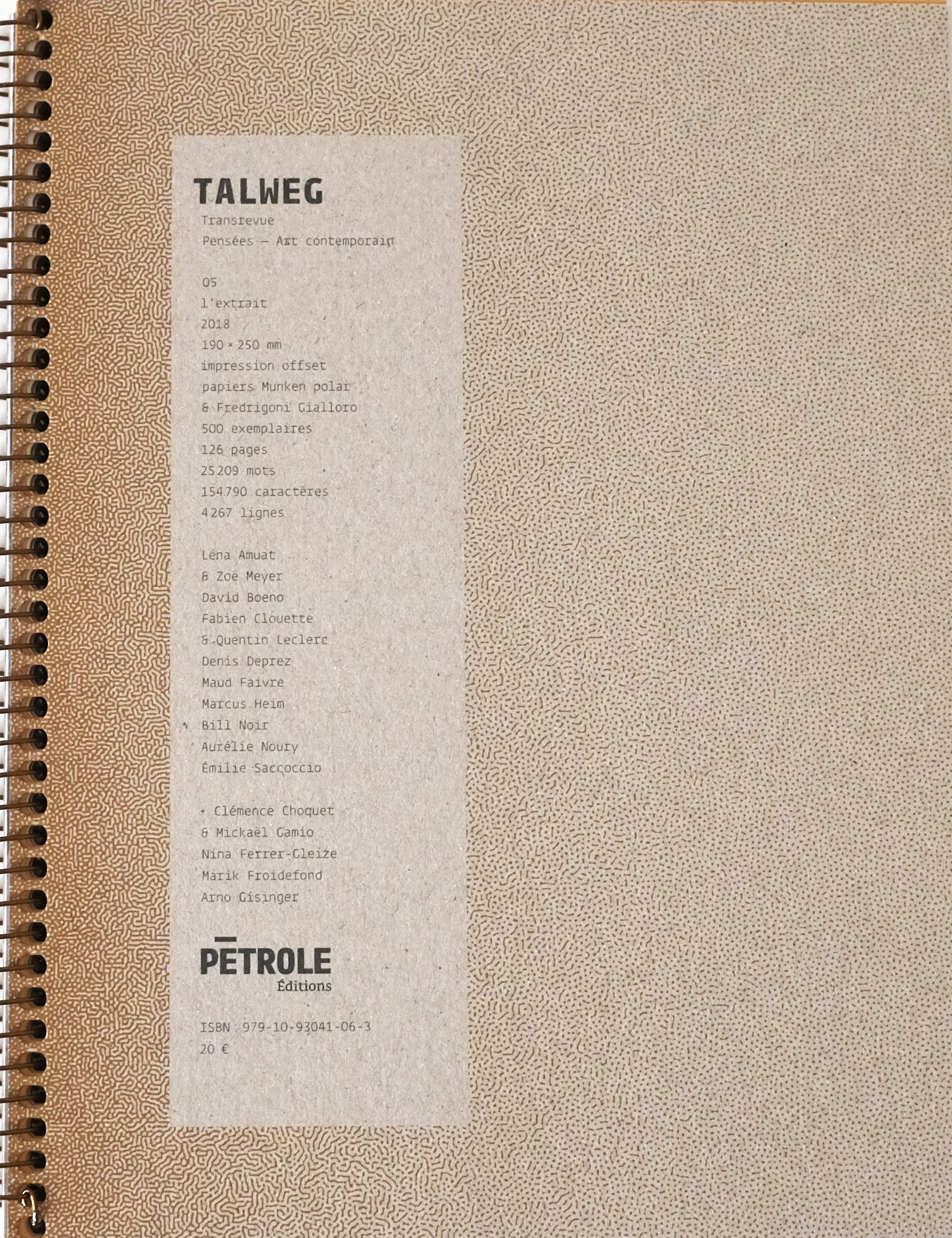 Talweg 05 - l'extrait