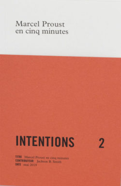 Marcel Proust en cinq minutes — Jackson B. Smith