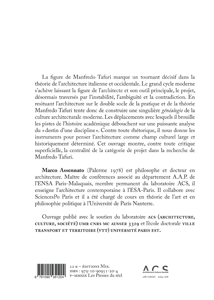 La muse inquiétante – Architecture & société chez Manfredo Tafuri - Marco Assennato – Image 4