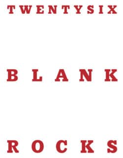 Twenty Six Blank Rocks -  Anne-Valérie Gasc