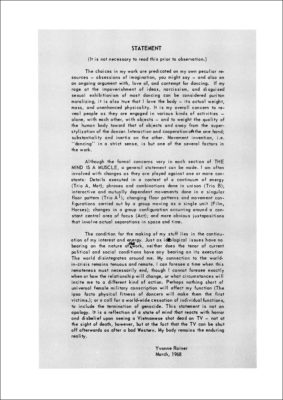 Work 1961-73 - Yvonne Rainer – Image 9