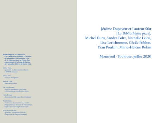 La Bibliothèque grise - Jérôme Dupeyrat & Laurent Sfar – Image 2