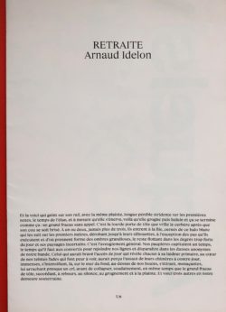 Retraite - Arnaud Idelon