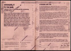 STICK(ER), IT TO THE MAN. A Radical Form of Publishing and the (re)claiming of public space - Matt Plezier and Gloria Glitzer – Image 2