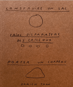 Construire un lac, faire disparaître des cailloux, porter un chapeau - Damien Tran